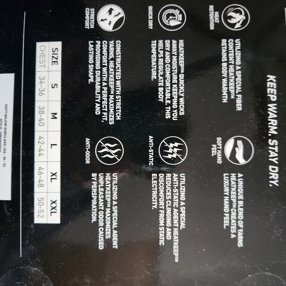 Nib mens heat keep set - Picture 5 of 11